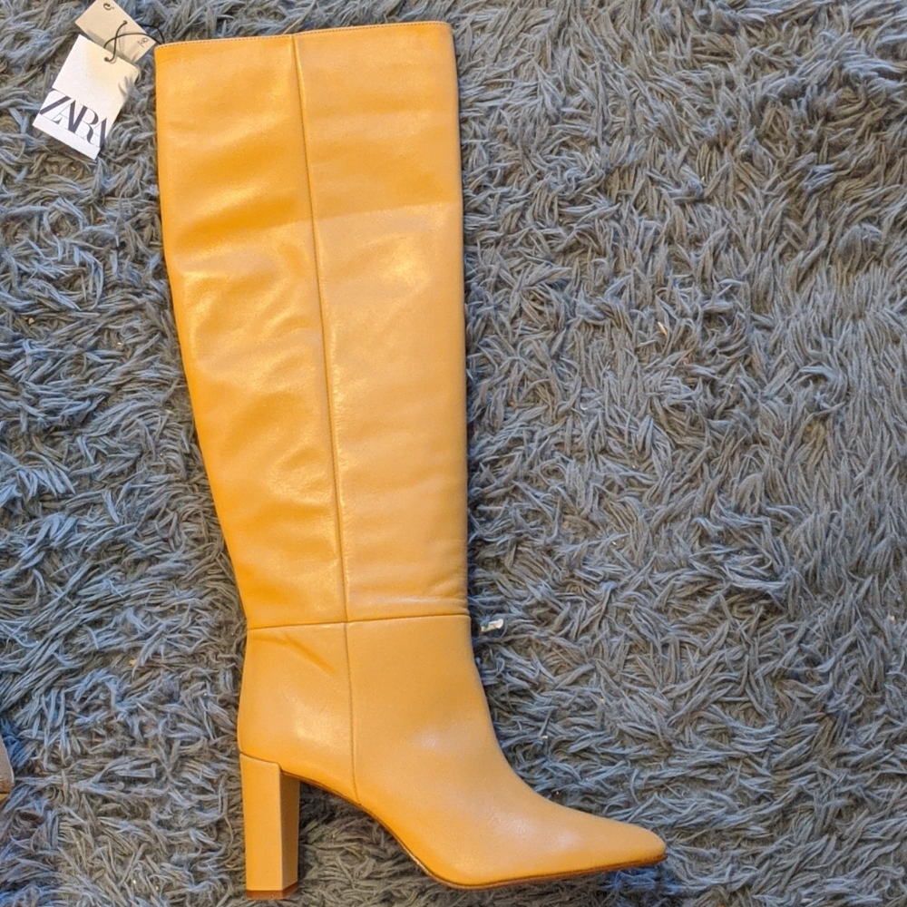 Zara camel boots